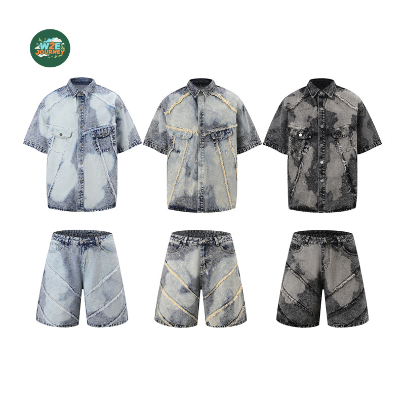 Jeans - W2EJOURNEY Conjunto de Camisa y Pantalones