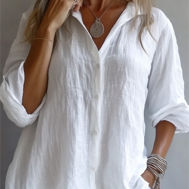 Mens Linen Shirt Long Sleeve - Ropa De Mujer De lino De