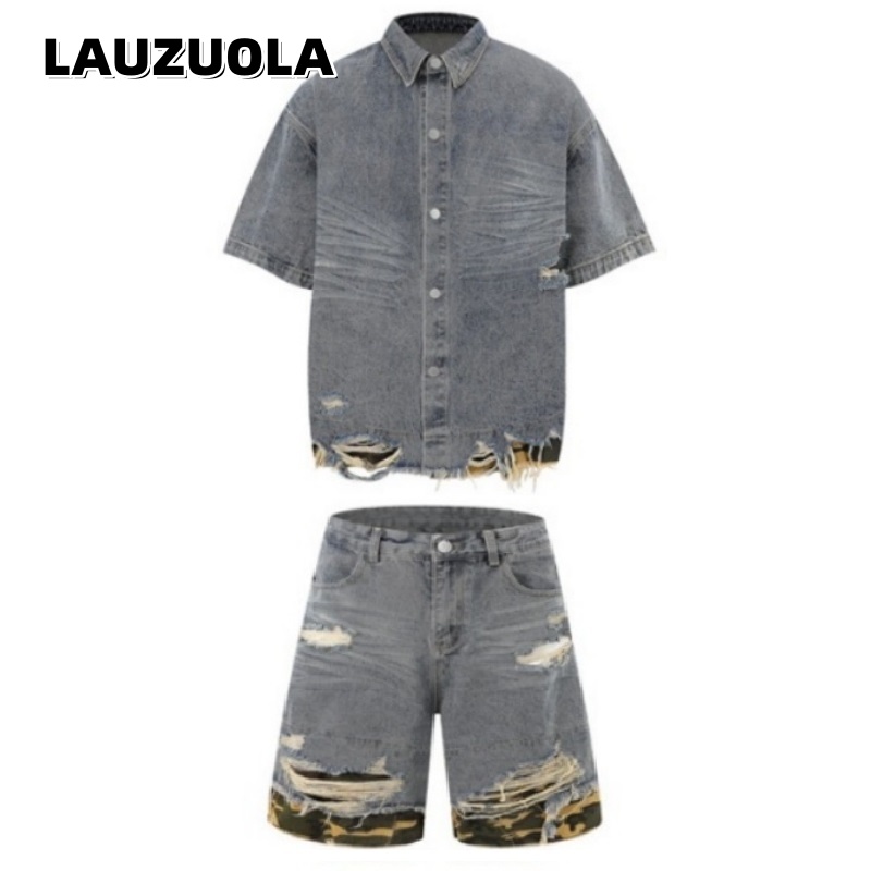 Jeans - Conjunto de 2 piezas de camisa