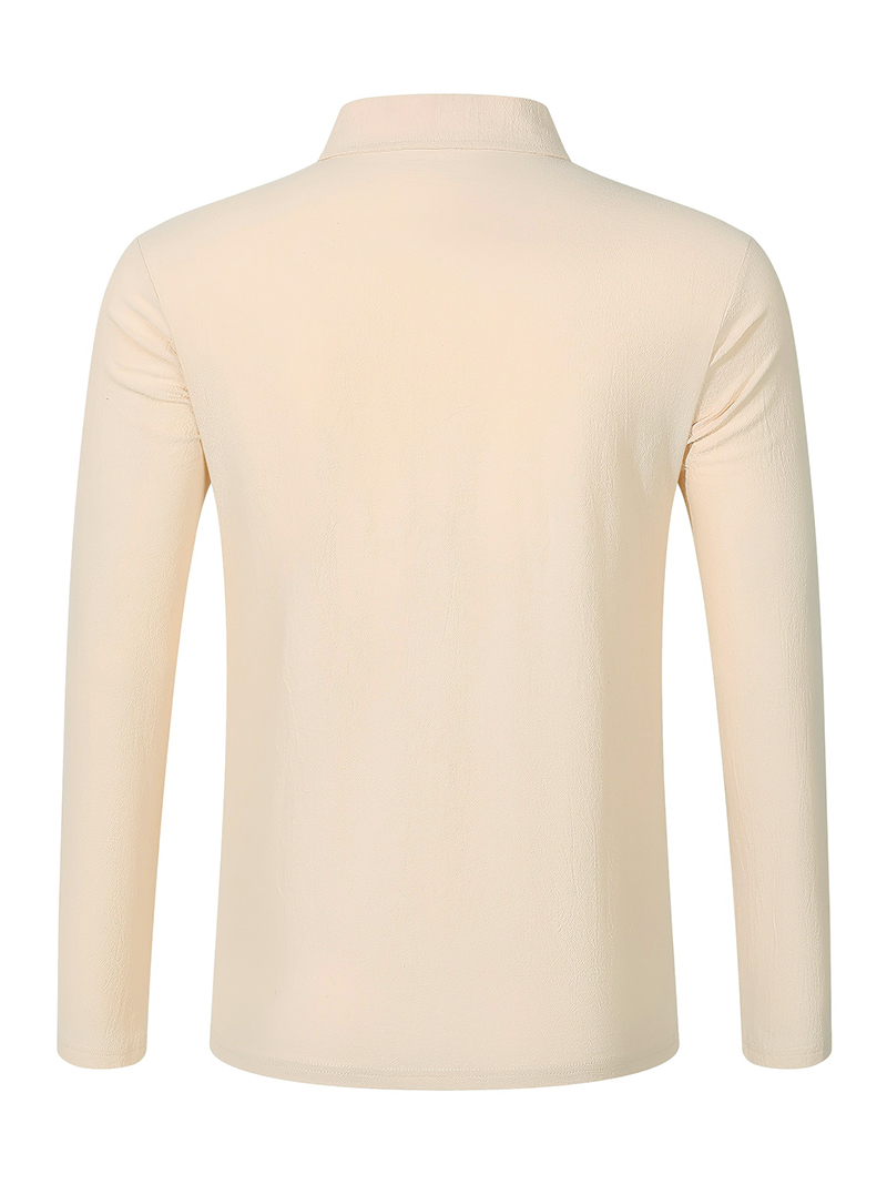 Polo de manga larga para hombr - Mens Linen Shirt Long Sleeve reseña y precio