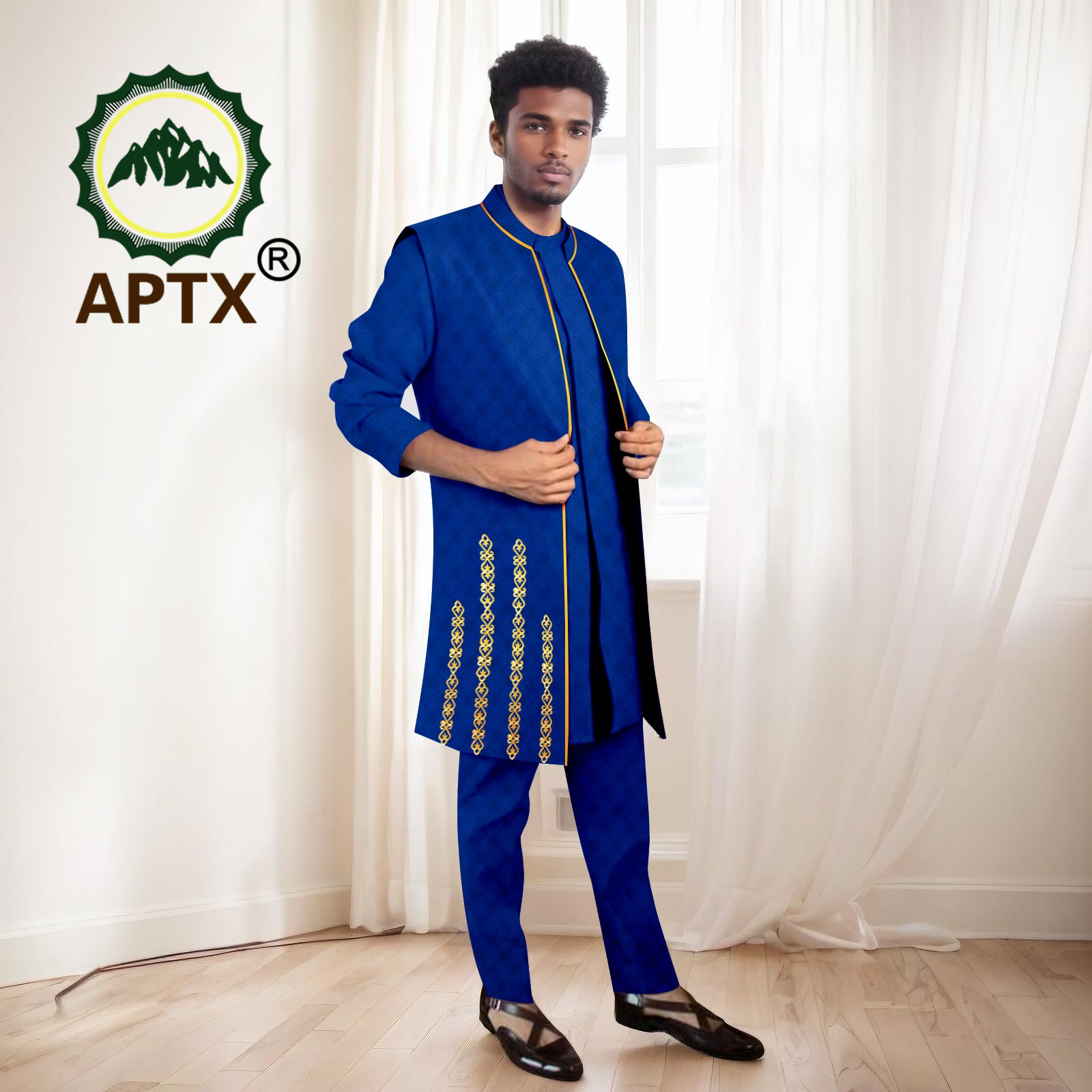 Trajes africanos para hombre,  - Mandarin Collar Formal Shirt Slim Fit reseña y precio