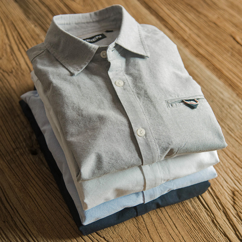Camisa Retro Oxford, Tops holg - Oxford Cotton Casual Shirt Business reseña y precio