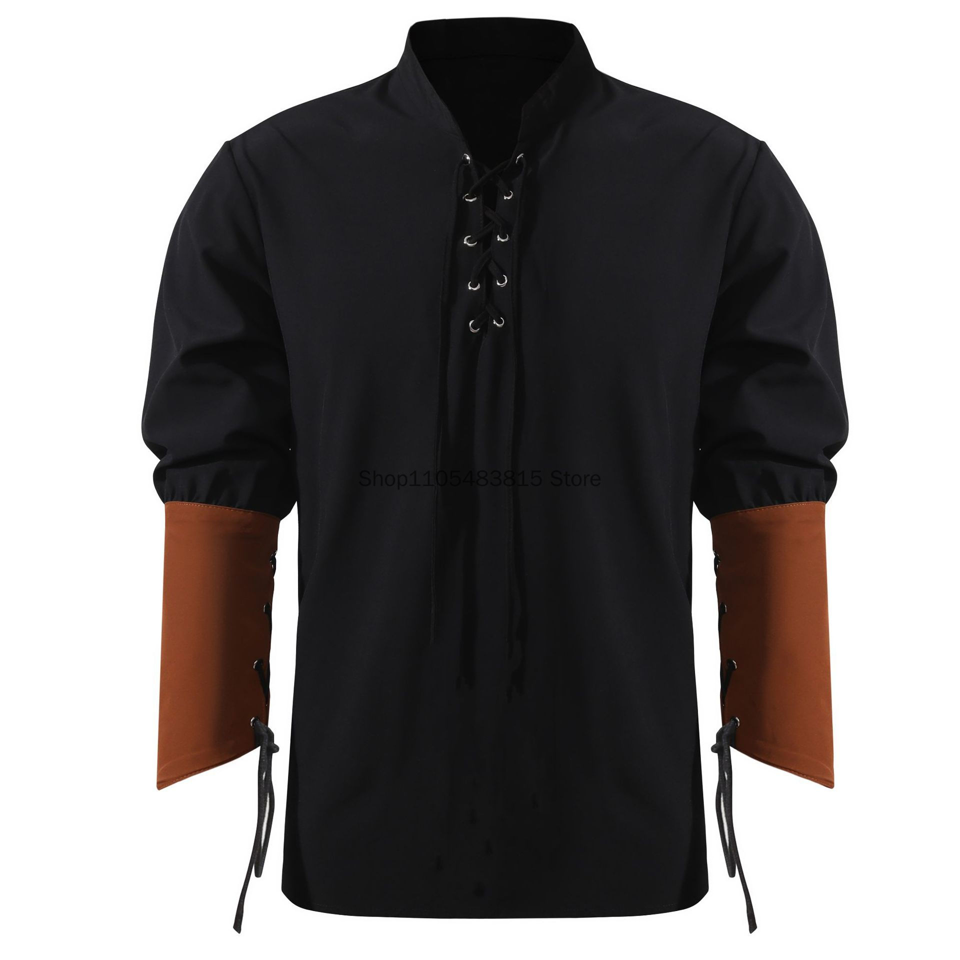 Camisa Pirata para Hombre - Ca - Medieval Gothic Lace Up Pirate Shirt reseña y precio