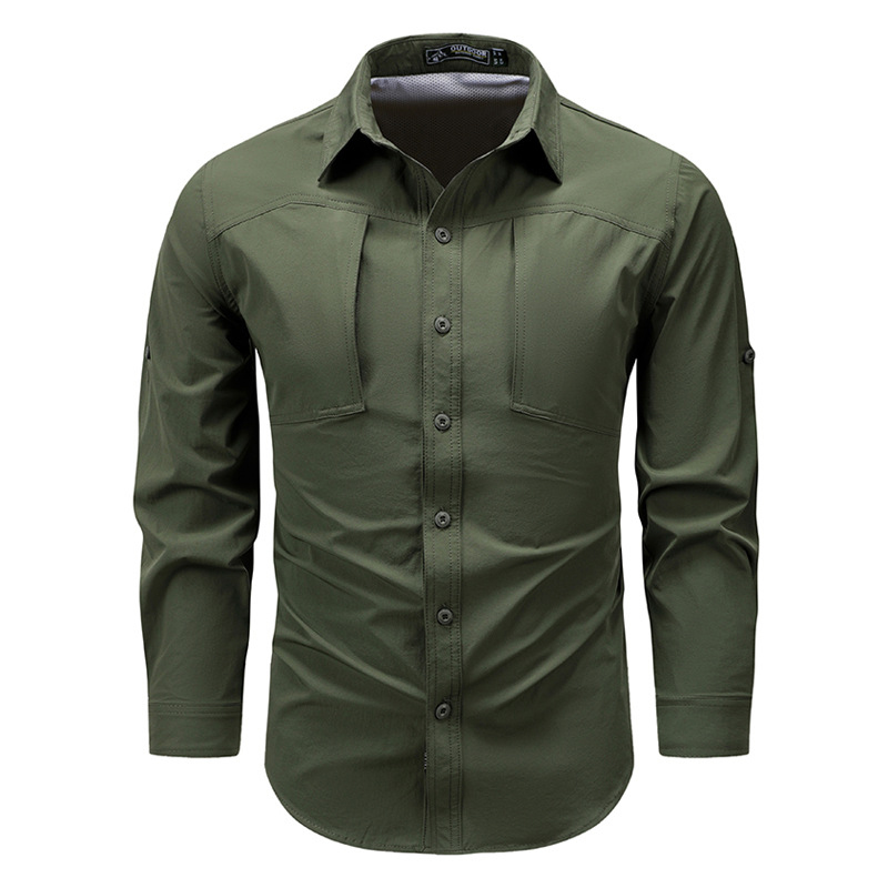 Camisas Cargo de manga larga p - Tactical Military Shirt Cargo reseña y precio