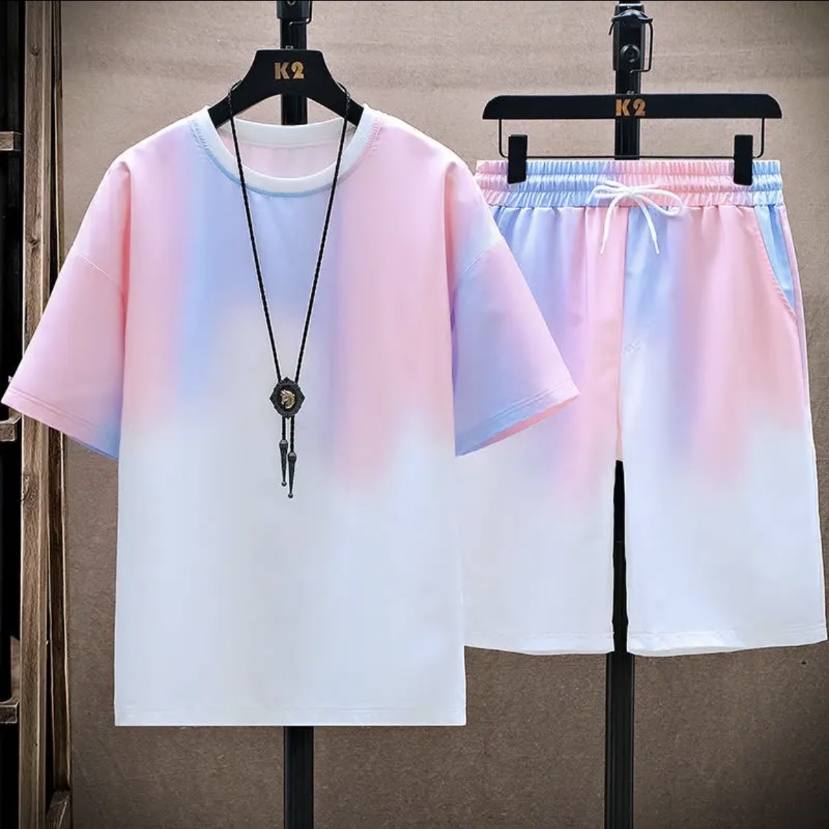 Nuevo conjunto de seda helada  - Shorts reseña y precio